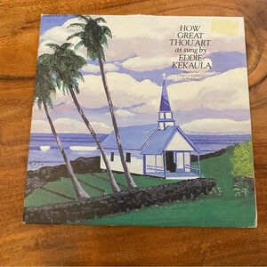 Signed Vinyl Hawaiian Record “How Great Thou Art” by Eddie Kekaula